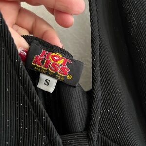 Vintage Hot Kiss Y2K sparkly Black Jumpsuit